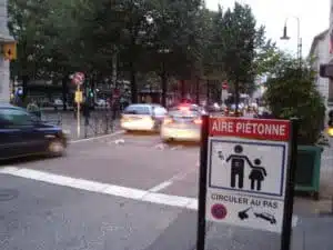 Aire piétonne in Chambery