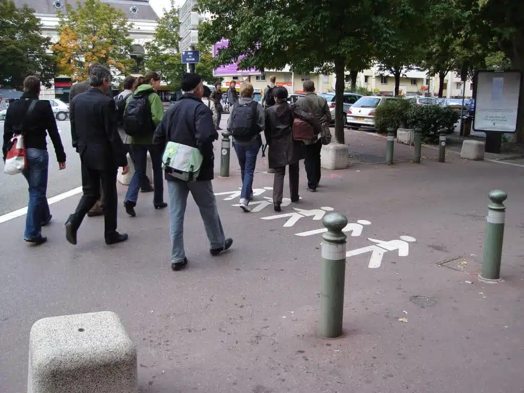 Aire piétonne in Chambery